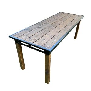 שולחן אבירים עץ מלא במבחר גבהים - השכרת ציוד לאירועים