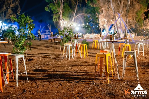 ⁦כיסא בר מתכת דורוטי צהוב⁩ – תמונה ⁦7⁩