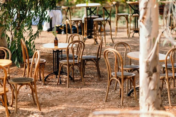 ⁦כיסא עץ דגם טונט כרית קש⁩ – תמונה ⁦5⁩